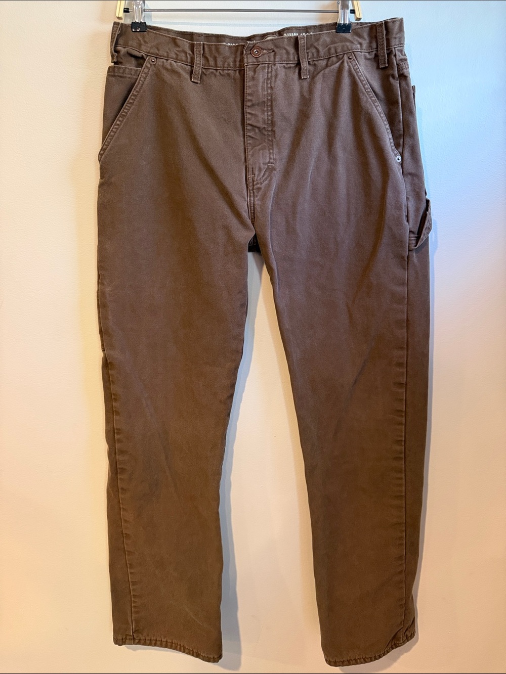 Dickies Men's Cargo Work Insulated Pants - Brown.-Size 36x34